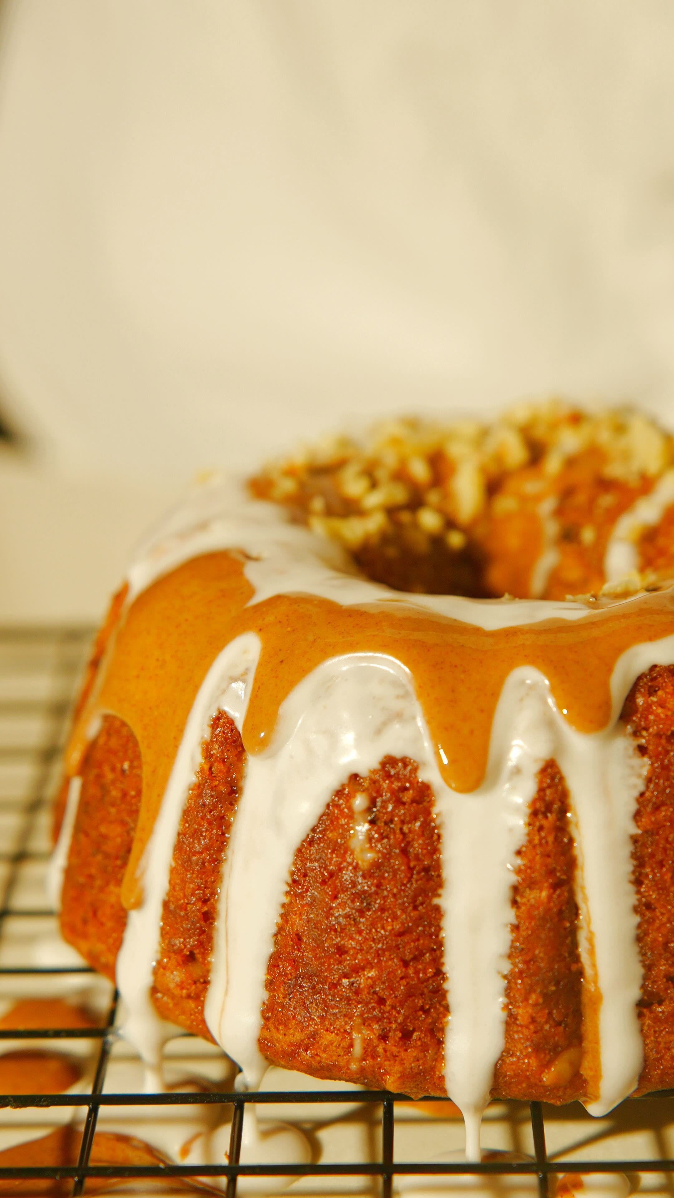 Pumpkin Pecan Bundt Cake